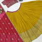 Mustard Sequin Booti Lehenga