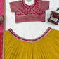 Mustard Sequin Booti Lehenga