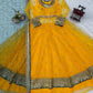 Mustard Teal Gota Gown