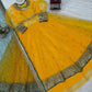 Mustard Teal Gota Gown