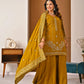 Mustard Vichitra Sharara Set