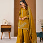 Mustard Vichitra Sharara Set