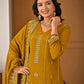 Mustard Vichitra Sharara Set