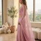Mustard Viscose Satin Beadwork Sharara Set