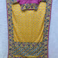Mustard Zari Mirror Saree
