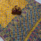 Mustard Zari Mirror Saree