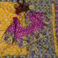 Mustard Zari Mirror Saree
