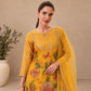 Embroidered Organza Sharara Set with Dupatta