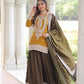 NC Silk Sequins & Coding Embroidered Top Sharara Set with Dupatta