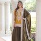 NC Silk Sequins & Coding Embroidered Top Sharara Set with Dupatta