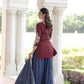 NC Silk Sequins & Coding Embroidered Top Sharara Set with Dupatta
