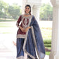 NC Silk Sequins & Coding Embroidered Top Sharara Set with Dupatta
