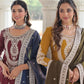 NC Silk Sequins & Coding Embroidered Top Sharara Set with Dupatta