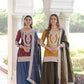 NC Silk Sequins & Coding Embroidered Top Sharara Set with Dupatta