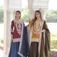 NC Silk Sequins & Coding Embroidered Top Sharara Set with Dupatta