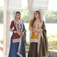 NC Silk Sequins & Coding Embroidered Top Sharara Set with Dupatta