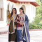 NC Silk Sequins & Coding Embroidered Top Sharara Set with Dupatta