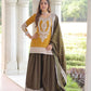 NC Silk Sequins & Coding Embroidered Top Sharara Set with Dupatta
