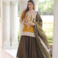 NC Silk Sequins & Coding Embroidered Top Sharara Set with Dupatta