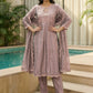 Dusty Mauve Keyhole Kurta Set
