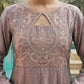 Dusty Mauve Keyhole Kurta Set