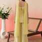 Pastel Yellow Corset Co-ord Set