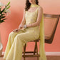 Pastel Yellow Corset Co-ord Set