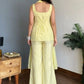 Pastel Yellow Corset Co-ord Set