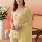 Pastel Yellow Corset Co-ord Set