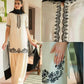 Natural Crepe Embroidered Palazzo Set with Beads and Sequins