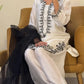Natural Crepe Embroidered Palazzo Set with Beads and Sequins