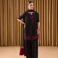 Natural Crepe Embroidered Palazzo Set with Moti & Sequins Work
