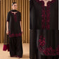 Natural Crepe Embroidered Palazzo Set with Moti & Sequins Work
