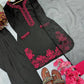 Natural Crepe Embroidered Palazzo Set with Moti & Sequins Work
