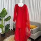 Natural Crepe Kurta Farshi Salwar With Dupatta