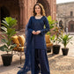 Natural Crepe Kurta Farshi Salwar With Dupatta