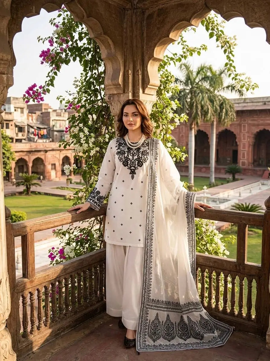 Natural Crepe Kurta Farshi Salwar With Dupatta