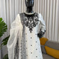 Natural Crepe Kurta Farshi Salwar With Dupatta
