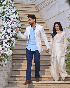 Natural Crepe Kurta Farshi Salwar With Dupatta