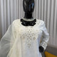 Natural Crepe Kurta Farshi Salwar With Dupatta