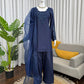 Natural Crepe Kurta Farshi Salwar With Dupatta