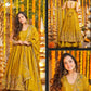 Natural Crepe Silk Embroidered Anarkali Plazzo Set with Thread Sequin Dupatta | Wedding Festive Wear