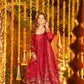 Natural Crepe Silk Embroidered Anarkali Plazzo Set with Thread Sequin Dupatta | Wedding Festive Wear