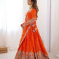 Natural Crepe Silk Embroidered Lehenga Set with Dupatta