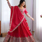 Natural Crepe Silk Embroidered Lehenga Set with Dupatta