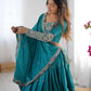 Natural Crepe Silk Embroidered Lehenga Set with Dupatta