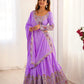 Natural Crepe Silk Embroidered Lehenga Set with Dupatta