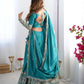 Natural Crepe Silk Embroidered Lehenga Set with Dupatta