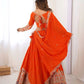 Natural Crepe Silk Embroidered Lehenga Set with Dupatta