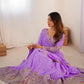 Natural Crepe Silk Embroidered Lehenga Set with Dupatta